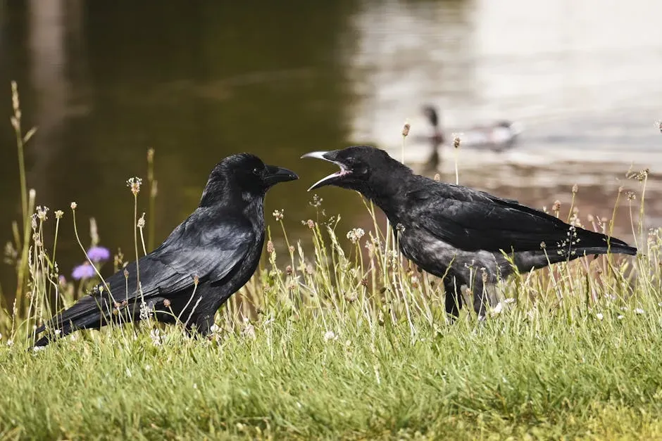 8. Corvids Using Calls and Gestures to Share Knowledge (Image Credits: Pexels)