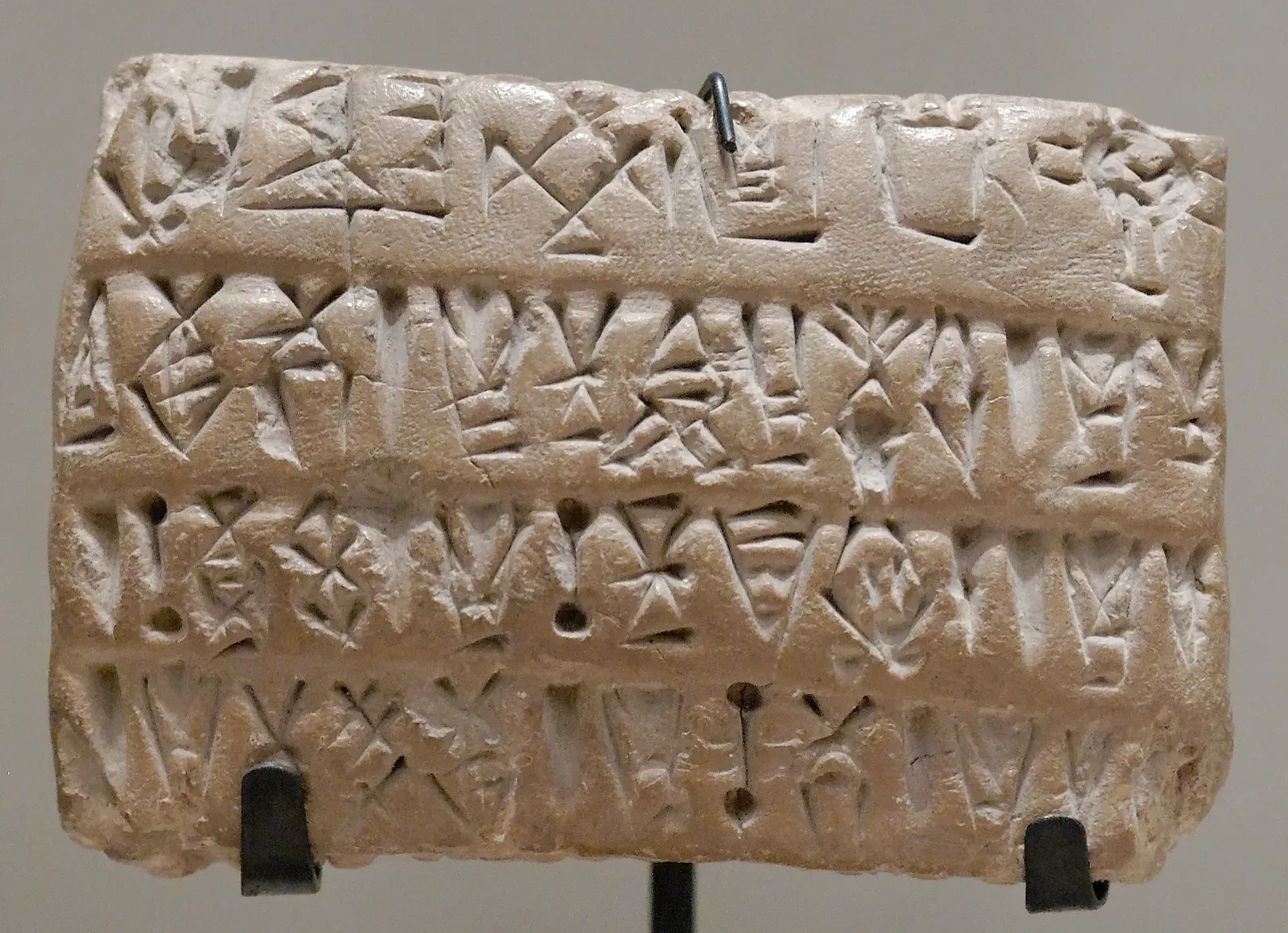 #5 - Proto-Elamite Tablets Are the Oldest "Writing" Nobody Can Actually Read (Marie-Lan Nguyen (2009), CC BY 2.5)