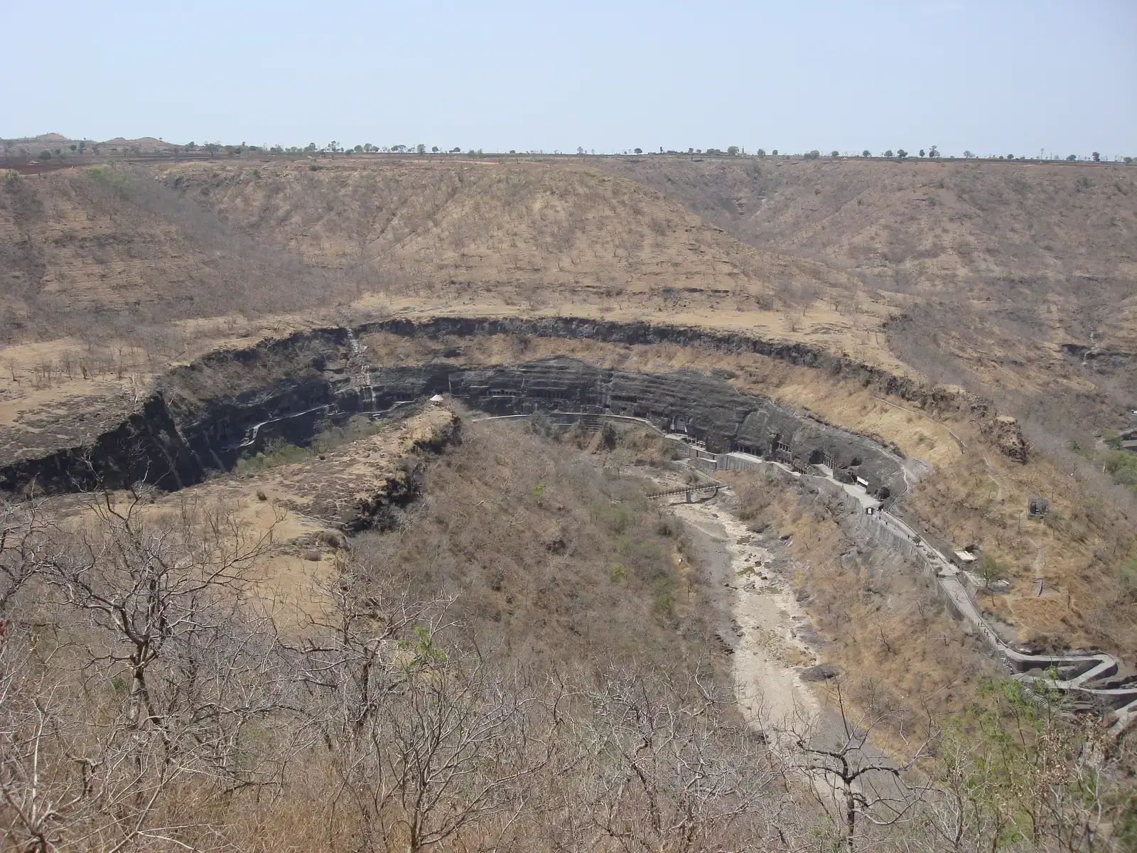 The Deep Biosphere: Life Kilometers Beneath Our Feet (Ajanta caves from top of a nearby hill, CC BY 2.0)