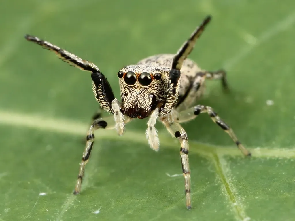#7 Jumping Spiders: Tiny Brains, Big Surprises (Image Credits: Rawpixel)