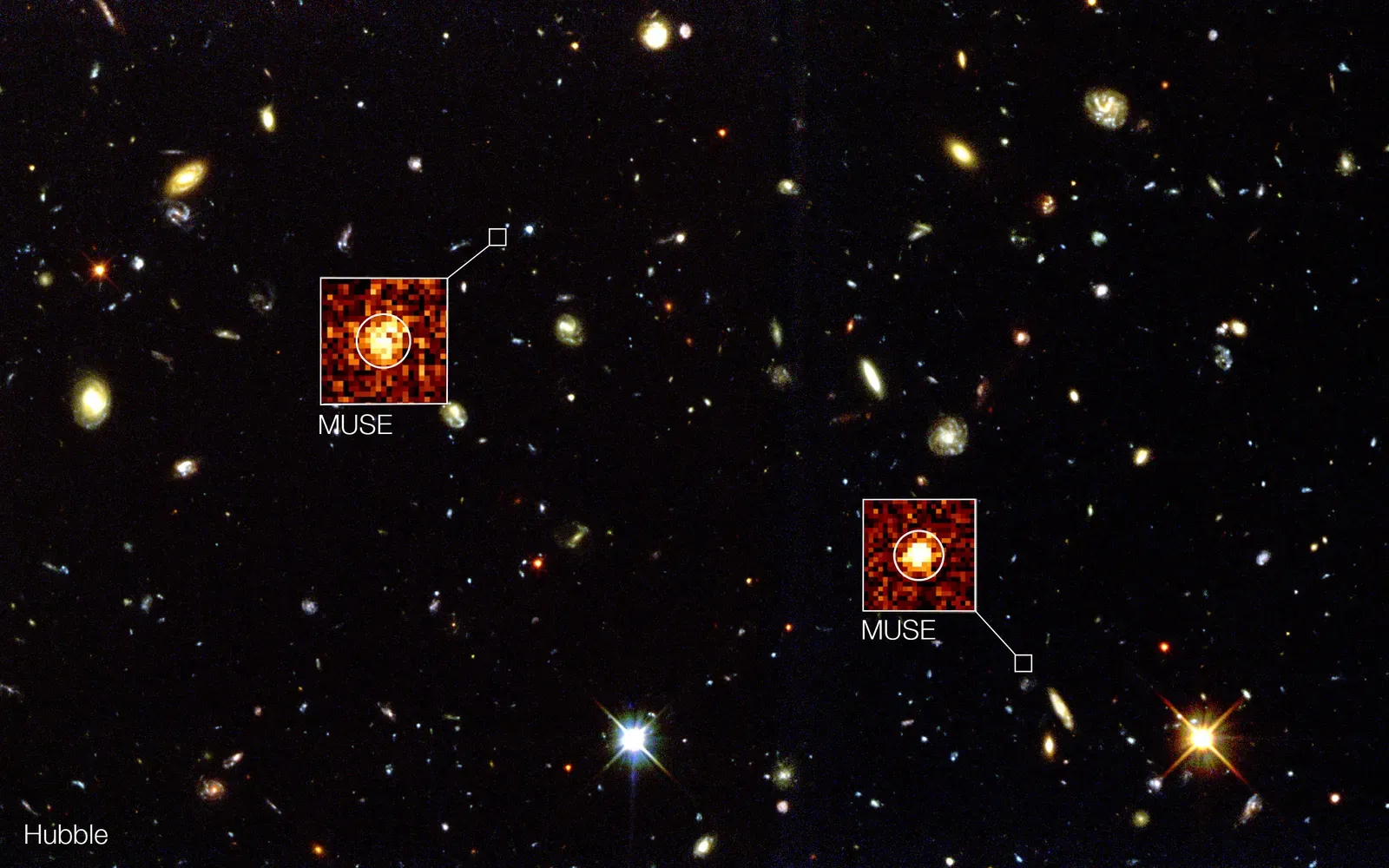 Hubble Deep Field Reveals a Universe Teeming with Galaxies (Image Credits: Wikimedia)
