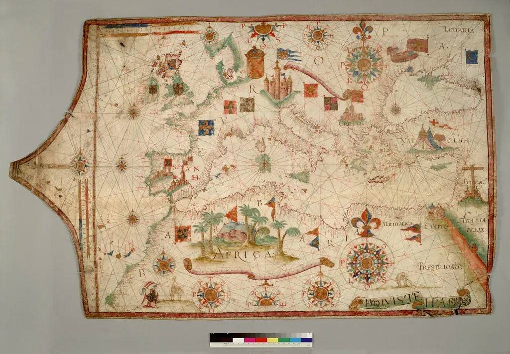 5. Portolan Charts Of The Mediterranean: Razor‑Sharp Coasts Before GPS (Image Credits: Flickr)