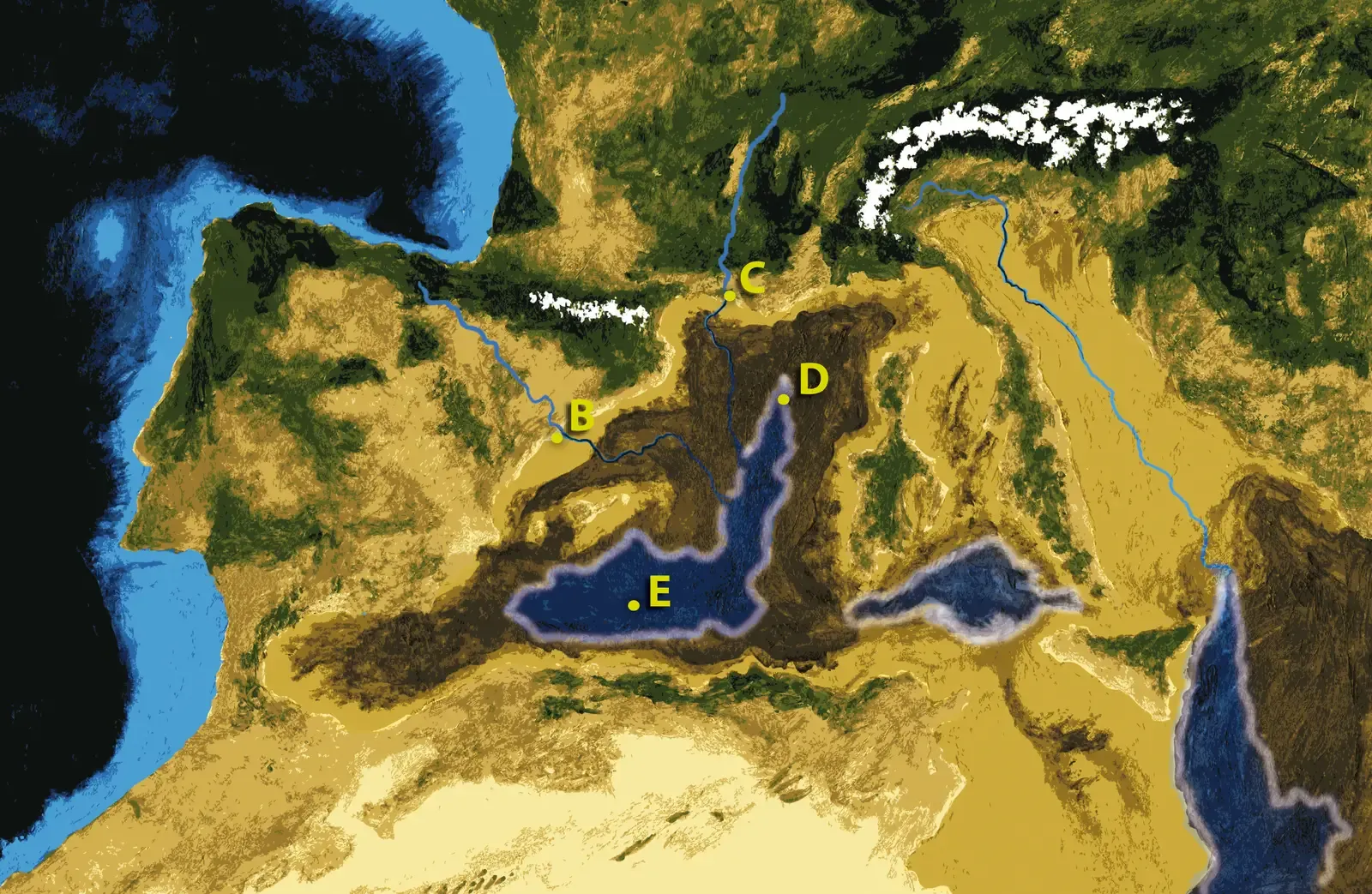 A land bridge between continents (By Paubahi, CC BY-SA 3.0)