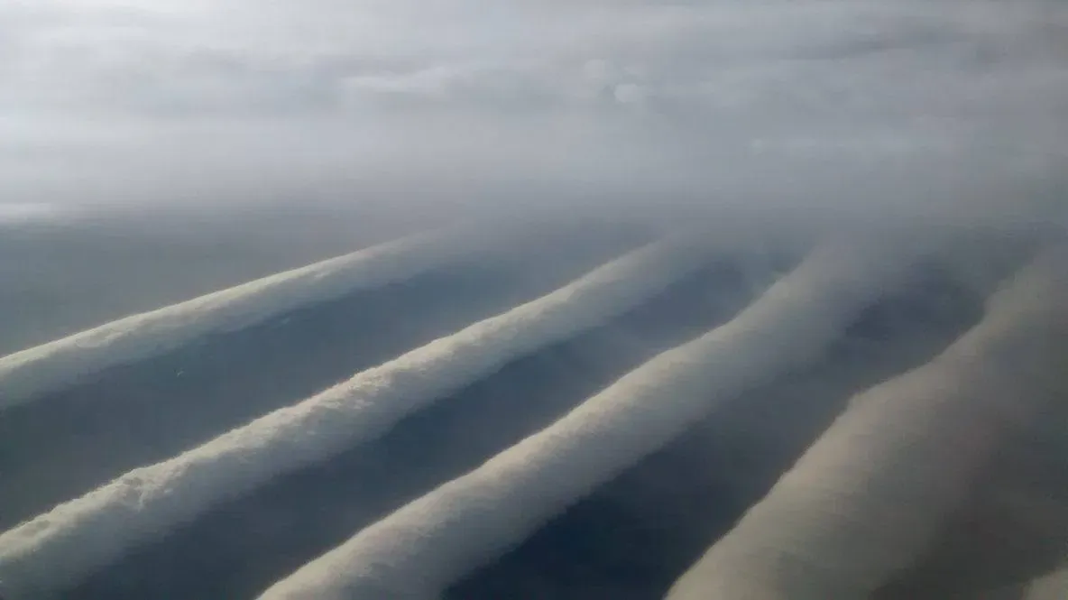 Morning Glory Clouds Rolling Across the Horizon (Image Credits: Wikimedia)