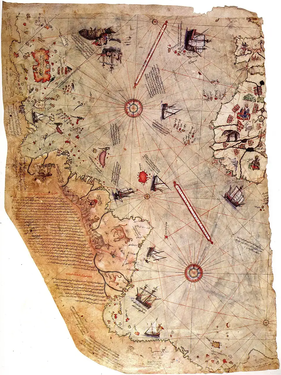 #4 The Piri Reis Map Coastlines: Old Ink, Strange Accuracy (By Jaymes Jean, CC BY-SA 4.0)