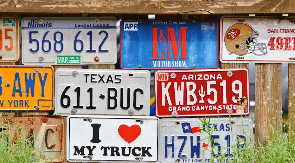License Plates And Vehicle Debris (Image Credits: Pexels)