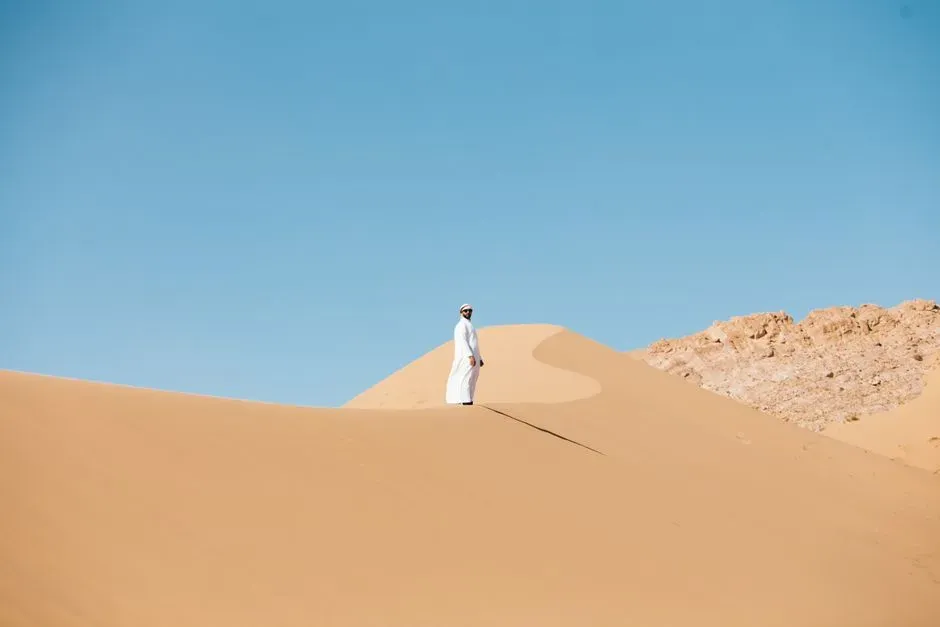 5. The Arabian Desert, Saudi Arabia: Sand vs. Highways and Oil Infrastructure (Image Credits: Pexels)