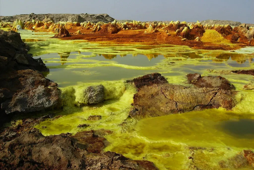 1. Danakil Depression, Ethiopia – A Toxic Neon Dreamscape (Image Credits: Flickr)