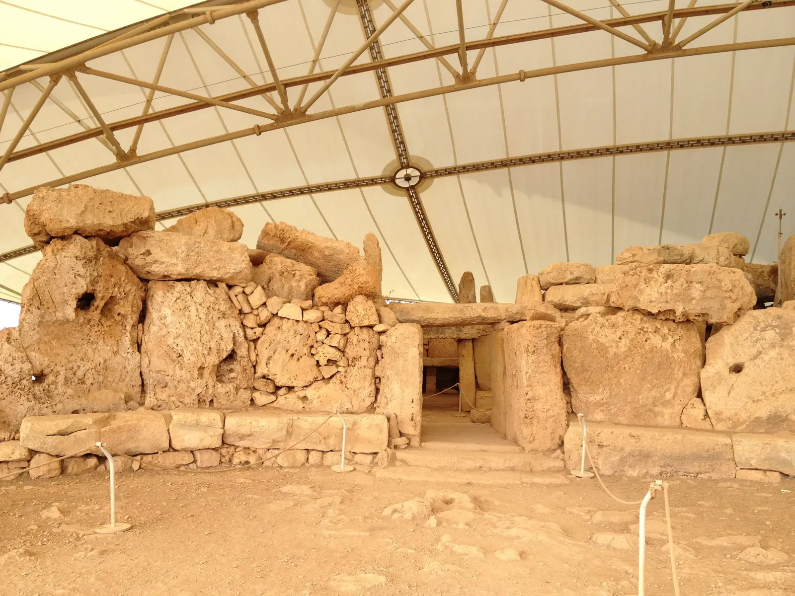 #13 - Mnajdra Temples, Malta: Stone "Calendar" on a Cliff (By Docrgd, CC BY 4.0)