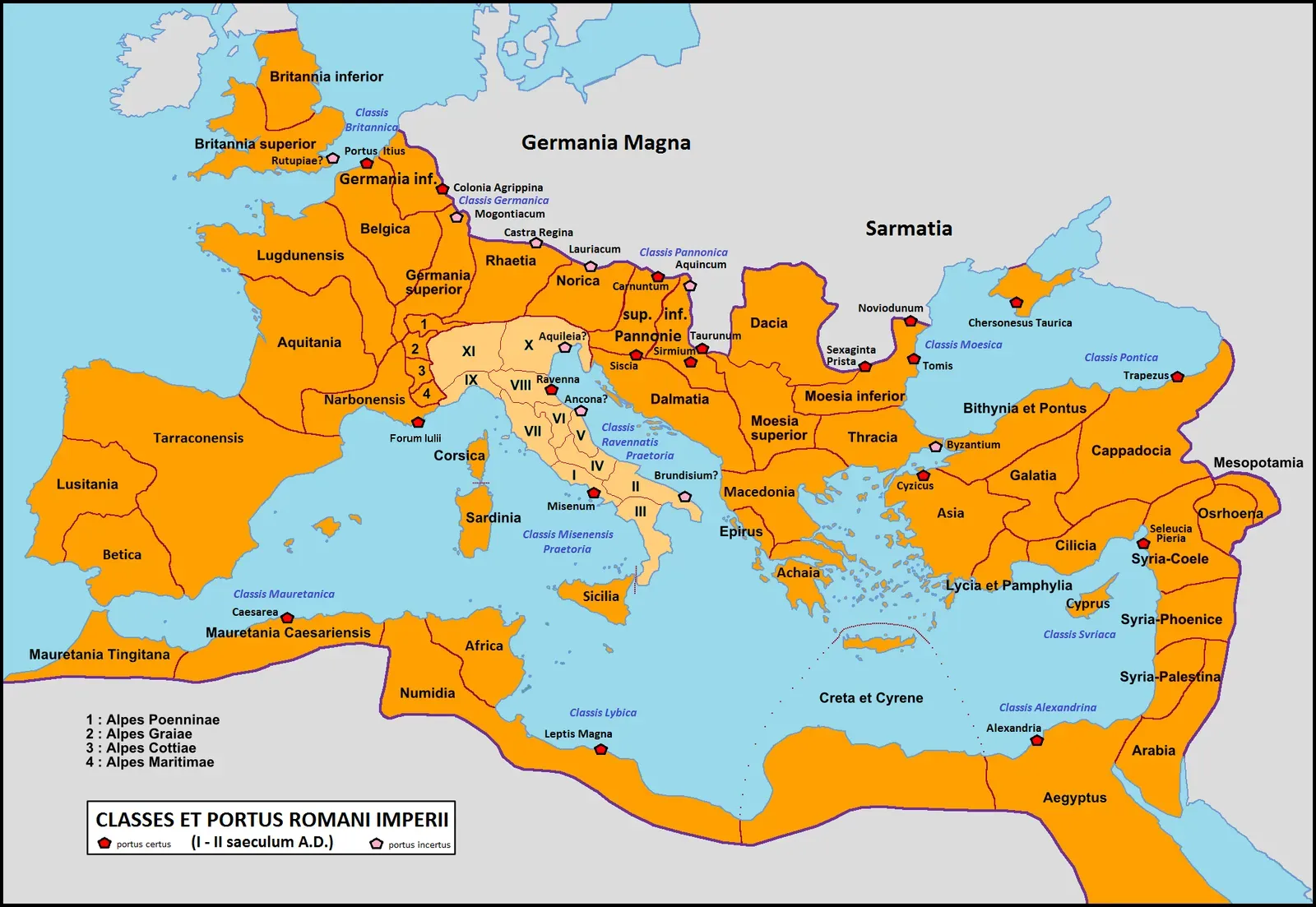 4. Roman And Indian Ocean Trade Reaching Farther Than Textbooks Admit (This file was derived from:  Roman Empire with provinces in 210 AD.png:, Public domain)