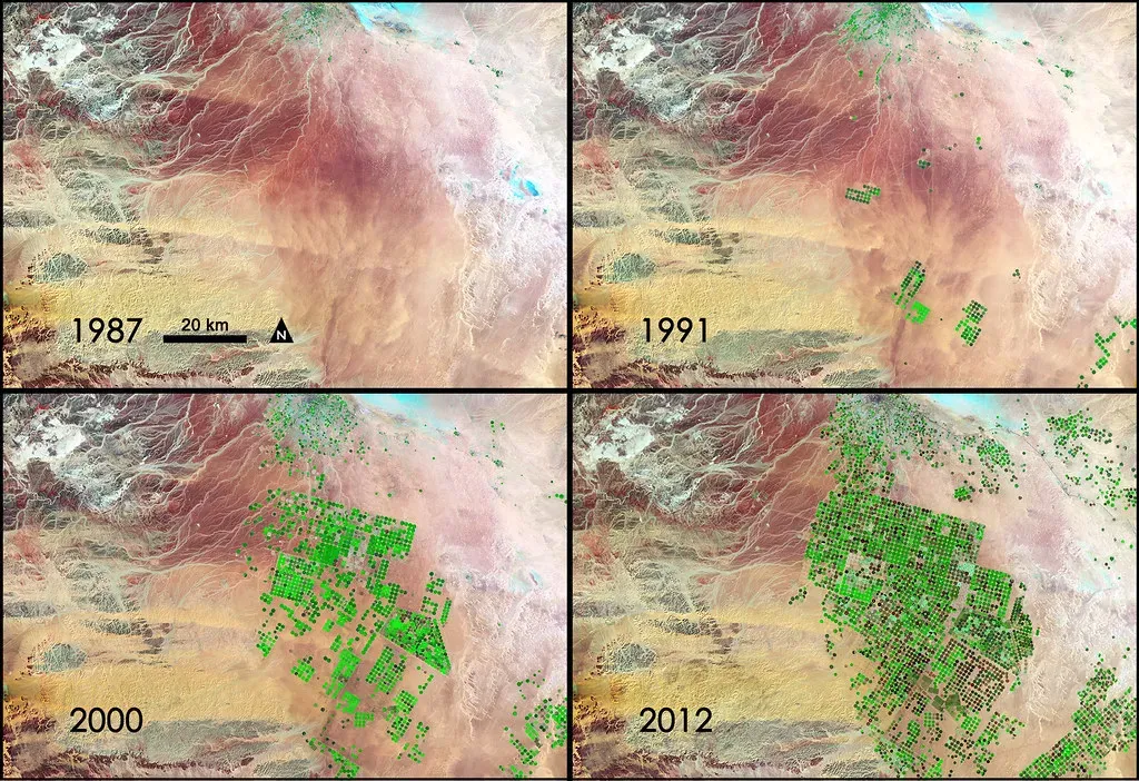 3. The “Lost City” Complexes Revealed by Satellite in the Arabian Desert (NASA Goddard Photo and Video, Flickr, CC BY 2.0)