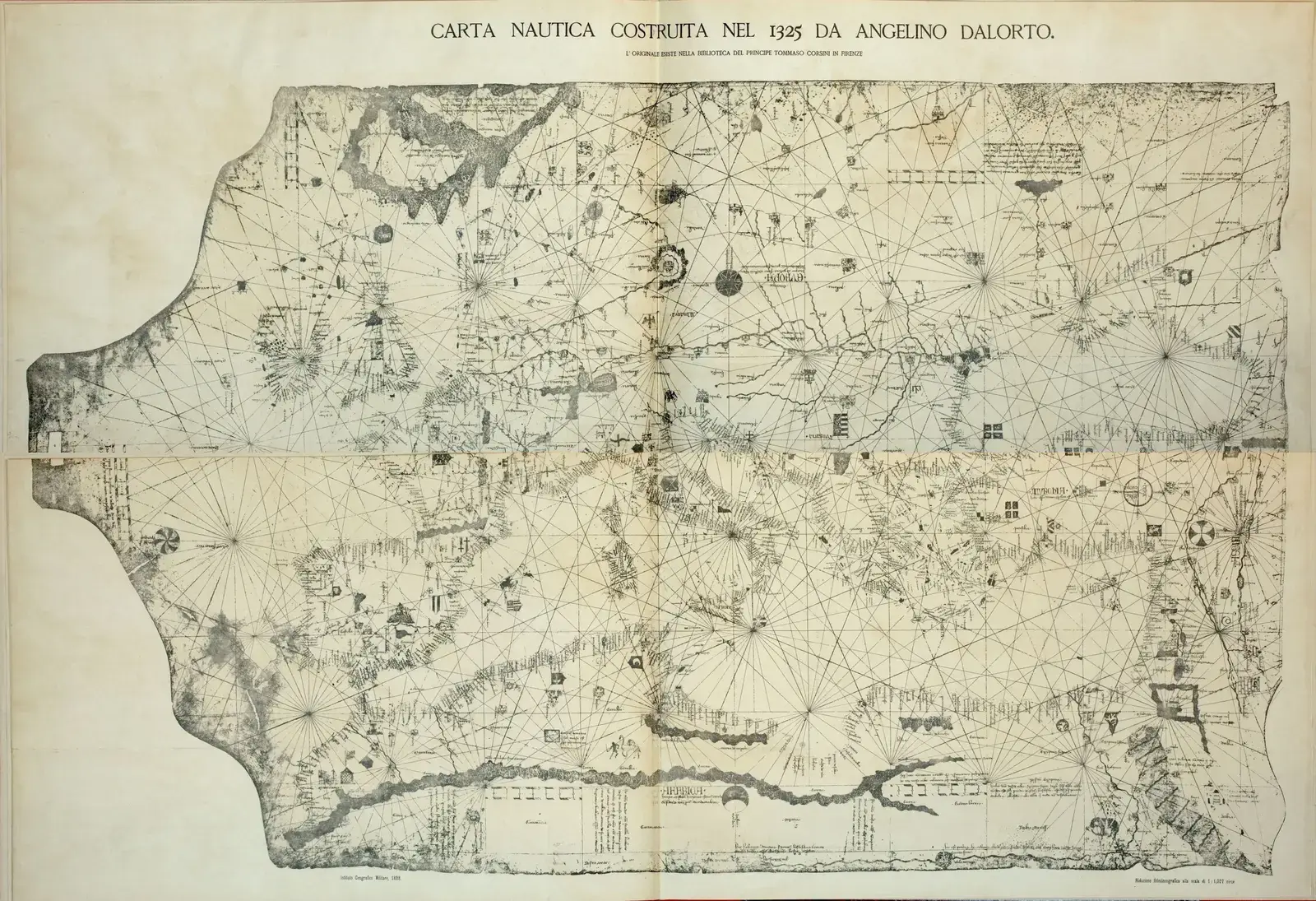 7. Portolan Charts and the Phantom Atlantic Islands (By Angelino Dalorto, Public domain)