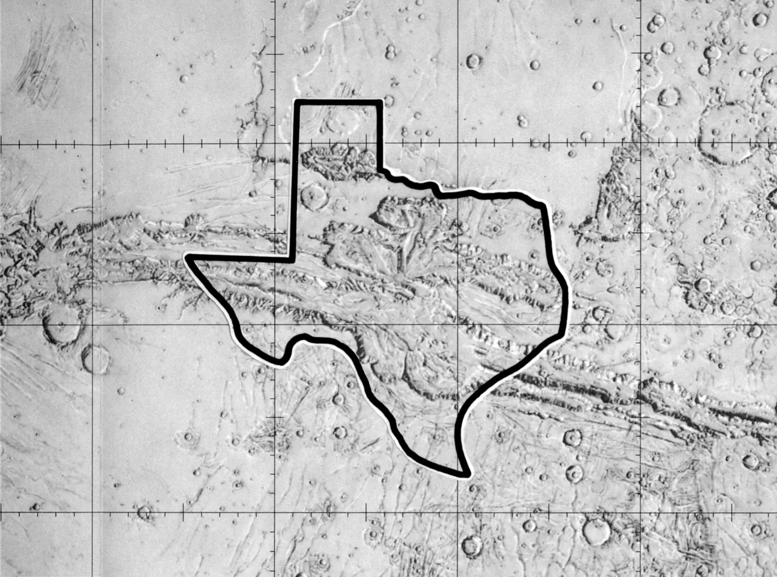 Mars Has a Canyon That Dwarfs the Grand Canyon (Image Credits: Wikimedia)