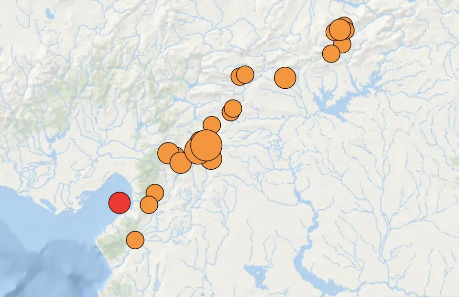 3. Deep Earthquakes Beneath One Hemisphere, Shallow Shocks in Another (By James St. John, CC BY 2.0)