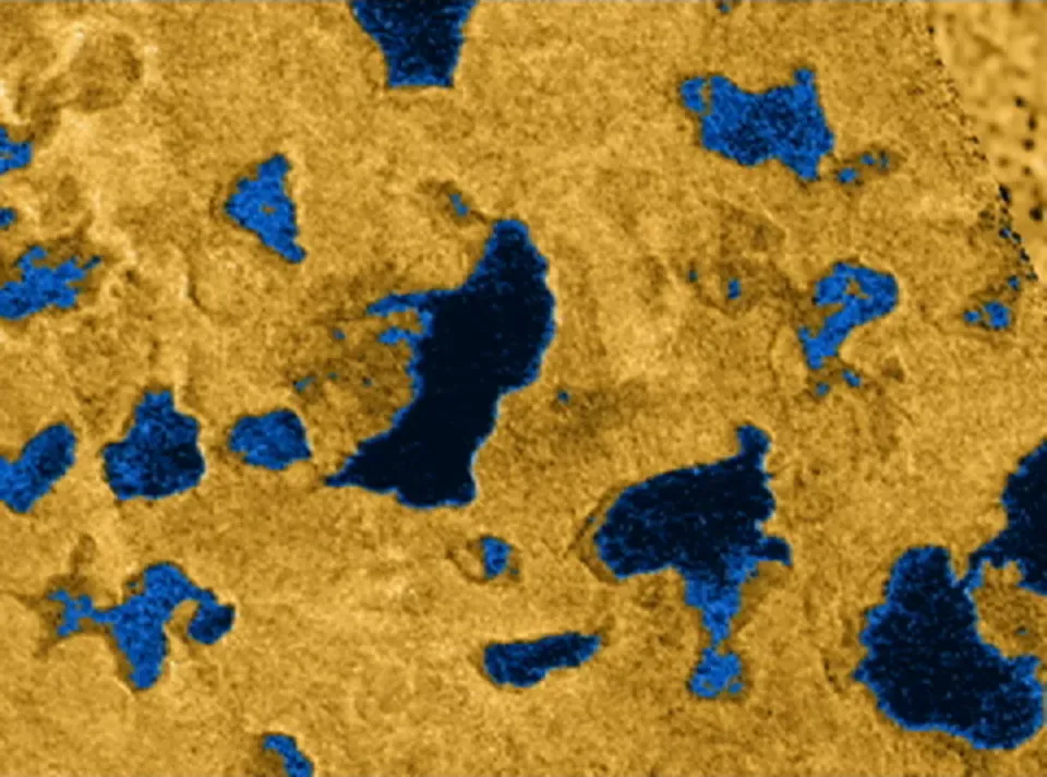Could Life Swim in Something Other Than Water? (By NASA / JPL-Caltech / Italian Space Agency, Public domain)