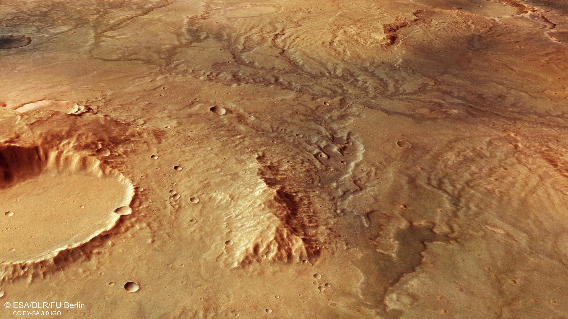 Valley Networks: The Fingerprints of Ancient Streams (Image Credits: Wikimedia)