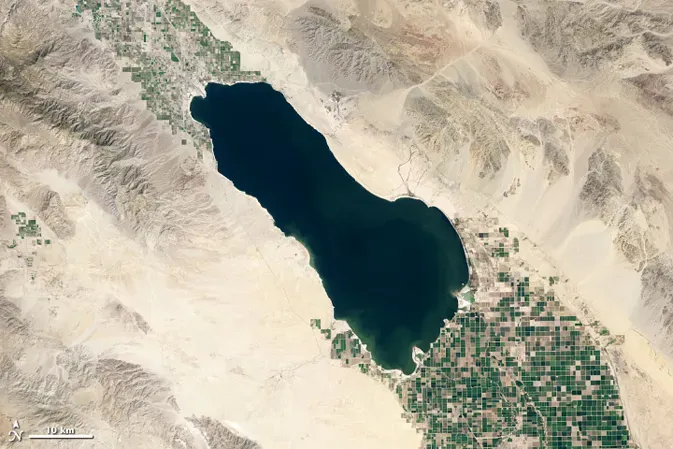 How a “Accidental” Sea Turned into a Global Warning Sign (By USGS/NASA's Earth Observatory, Public domain)