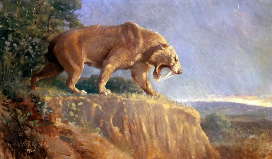 From Saber-Toothed Cats to Movie Monsters and Supervillains (By Charles Robert Knight, Public domain)