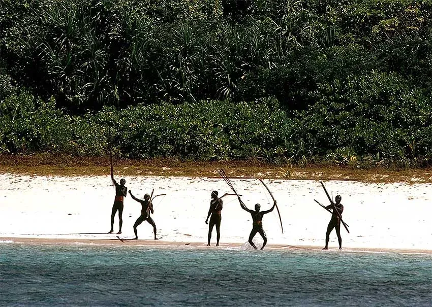 1. The Sentinelese of North Sentinel Island (Image Credits: Wikimedia)