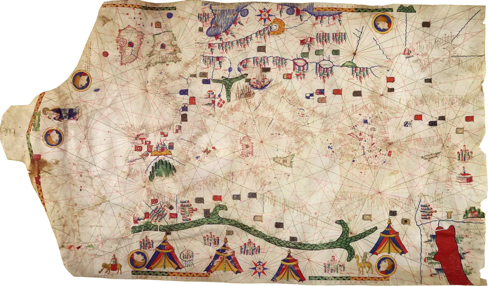 #6 – The "Impossible" Chinese Coastlines on Medieval Portolan Charts (University of Minnesota, Public domain)