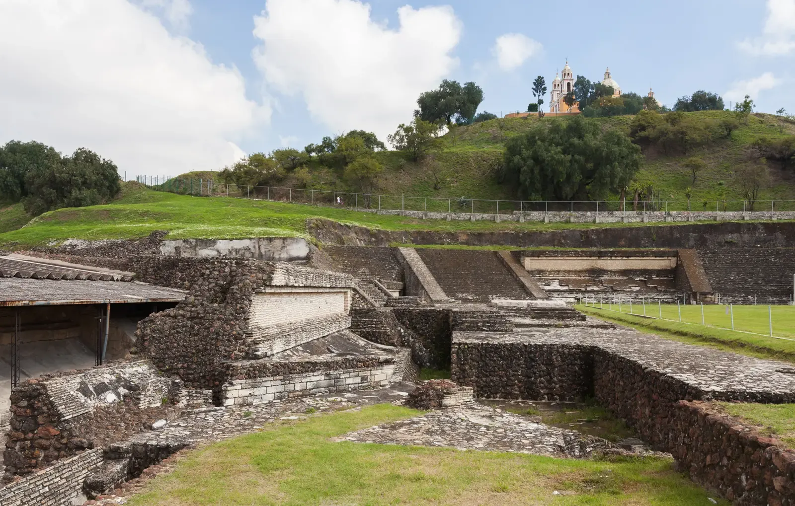 #12 – Cholula's Hidden Pyramid Under a Colonial Town Near Puebla (By Diego Delso, CC BY-SA 3.0)
