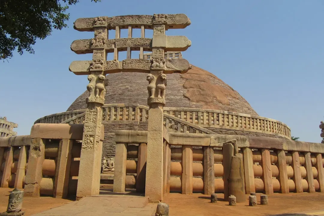 #1 - Sanchi Stupa No. 1, India (Original Core from 3rd Century BC) (Image Credits: Unsplash)