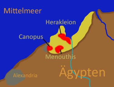 The Lost City of Thonis-Heracleion: Egypt's Sunken Port (Image Credits: Wikimedia)