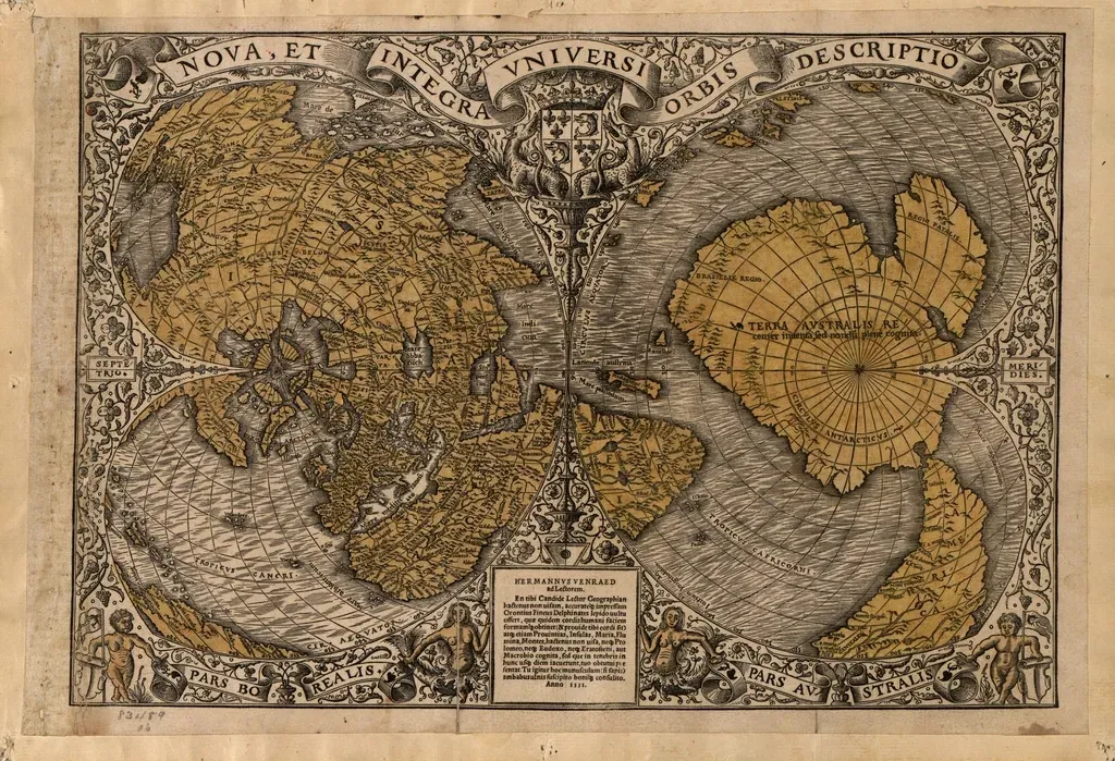 #12 – The Oronteus Finaeus Map and Its "Ice-Free Antarctica" Obsession (Image Credits: Rawpixel)