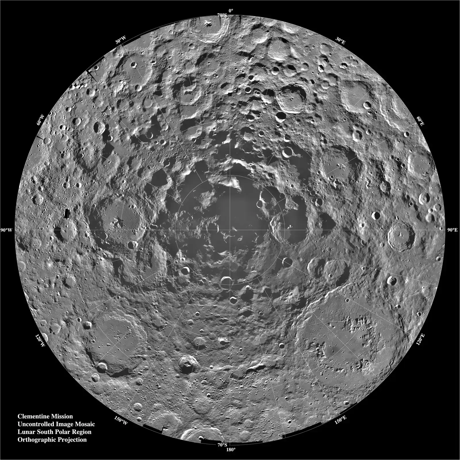 The Old Textbook Moon: A Dead World, Or So We Thought (This image or video was catalogued by Jet Propulsion Laboratory of the United States National Aeronautics and Space Administration (NASA) under Photo ID: PIA00001., Public domain)