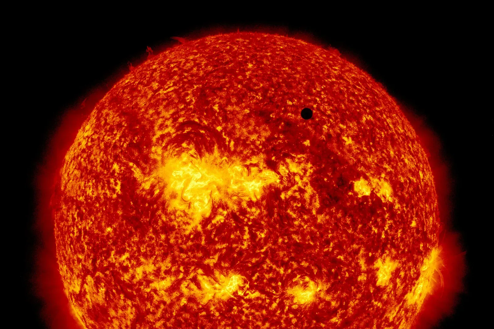 5. A Transit of Venus Across the Face of the Sun (Image Credits: Wikimedia)