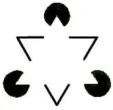 The Kanizsa Triangle: Seeing What Isn't There (Image Credits: Wikimedia)
