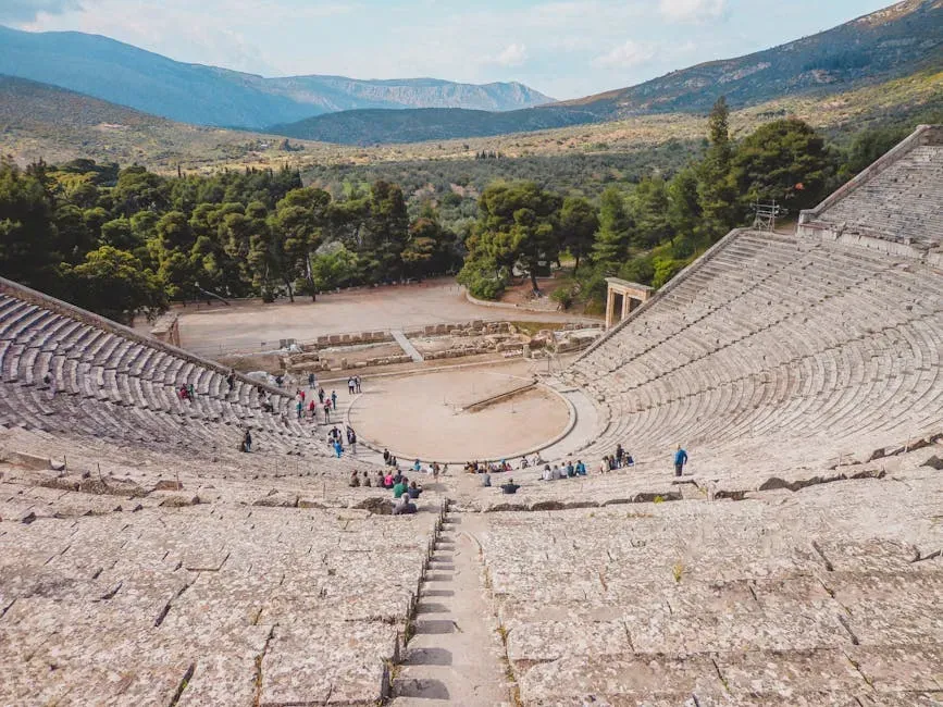 The Epidaurus Theater: Acoustic Masterpiece in Bare Stone (Image Credits: Pexels)