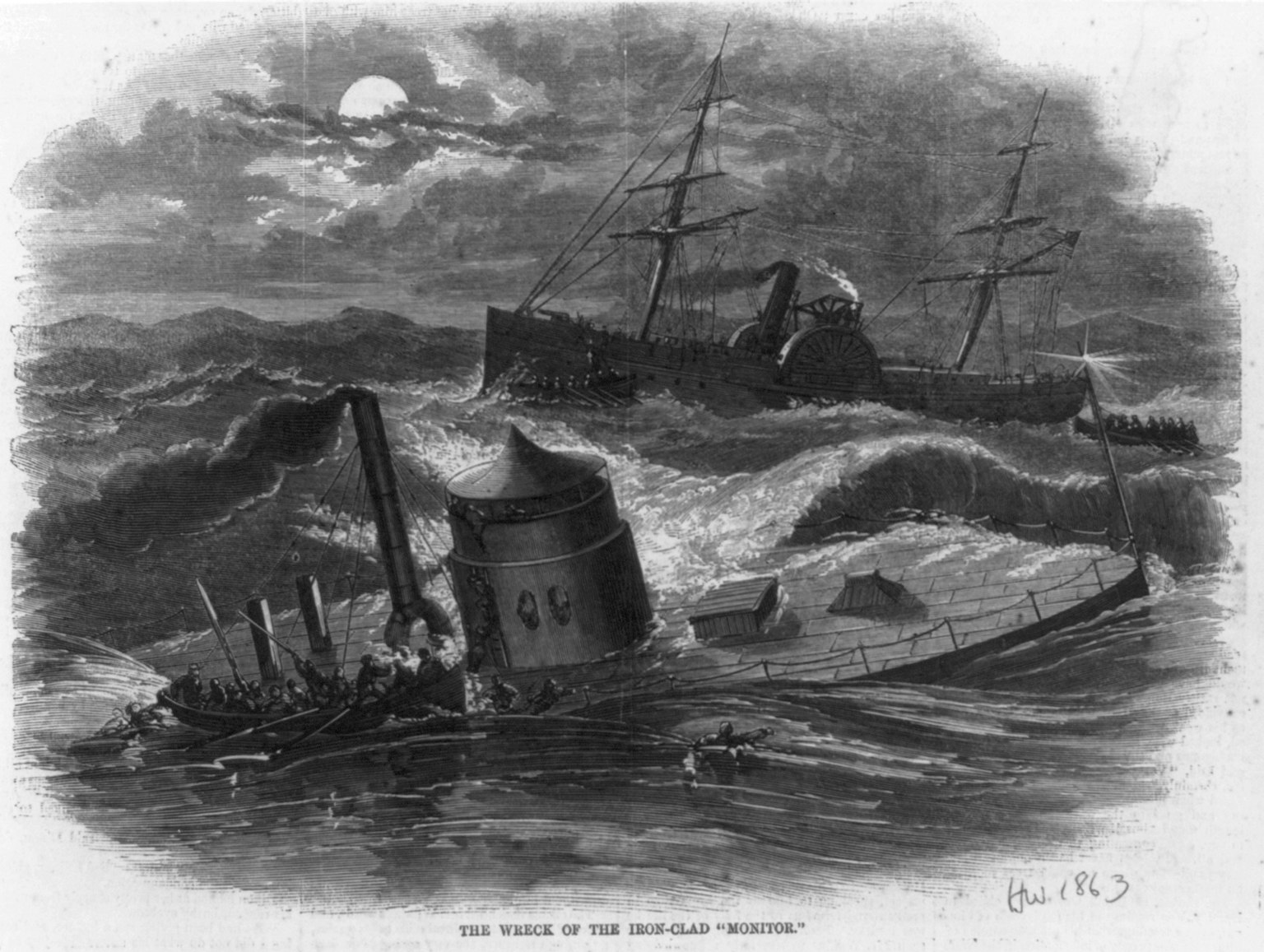 USS Monitor: The Civil War Ironclad's Final Journey (Image Credits: Wikimedia)