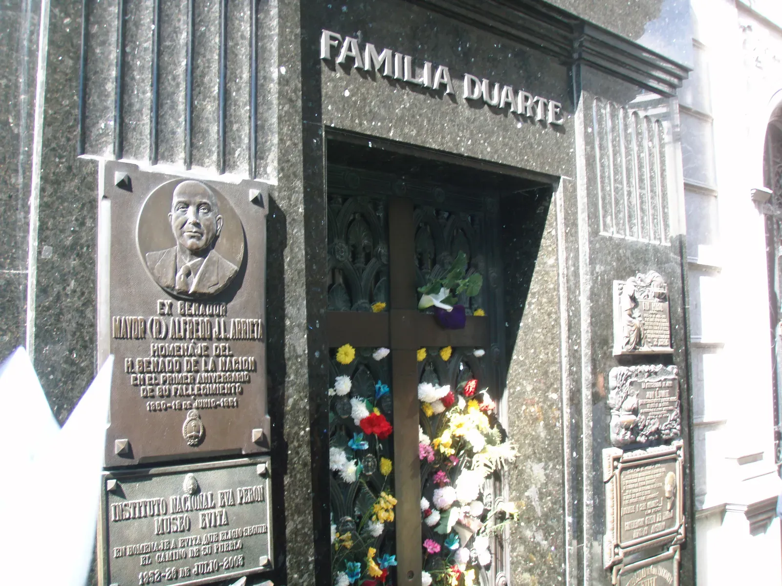 7. Eva Perón’s Tomb: Theft, Wandering Remains, and Obsession (By Joshua Doubek, CC BY-SA 3.0)