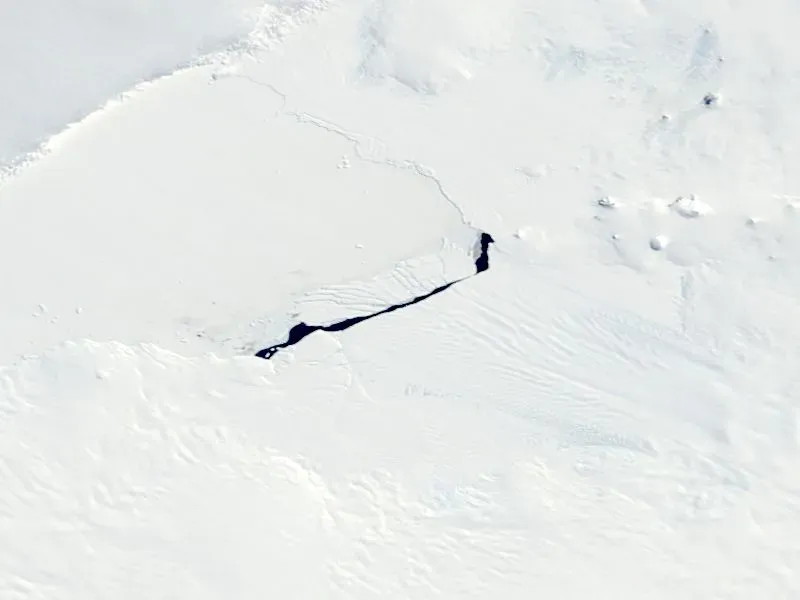 Conclusion: A Cracked Ice Sheet, a Cracked Sense of Certainty (This image or video was catalogued by Goddard Space Flight Center of the United States National Aeronautics and Space Administration (NASA) under Photo ID: 2017-10-28., Public domain)