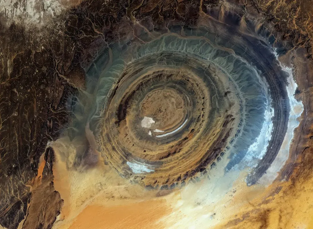 The Eye of the Sahara: A Perfect Target in the Desert (Image Credits: Unsplash)