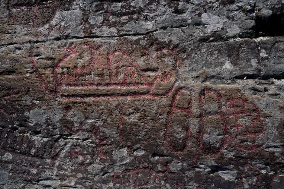 8. The “Shaman in a Boat” Petroglyphs, Siberia and Northern Eurasia (Roughly 2000 BCE–1000 CE) (Image Credits: Pexels)