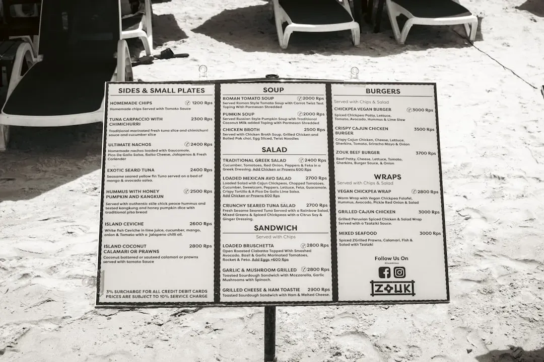 1. The Printed Physical Menu (Image Credits: Unsplash)