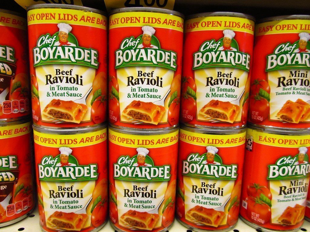 Chef Boyardee Canned Pasta (Image Credits: Flickr)