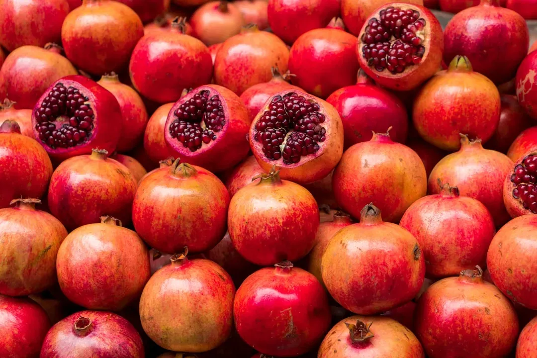 9. Pomegranates (Image Credits: Unsplash)