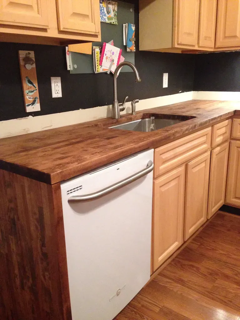 6. Butcher Block Countertops Used Everywhere (HAUS By Emily May, Flickr, CC BY 2.0)