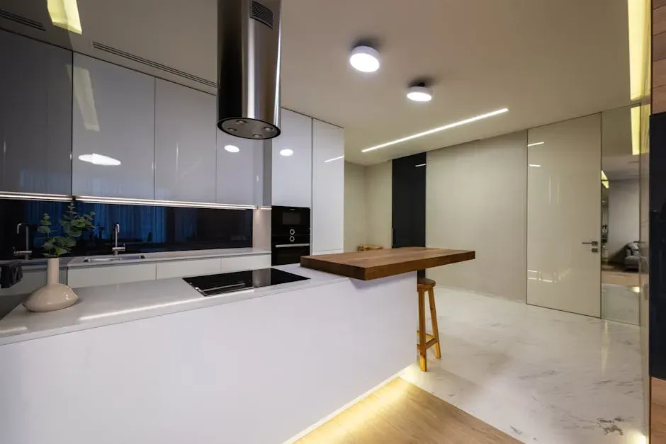 6. High-Gloss Cabinet Finishes (Image Credits: Pexels)