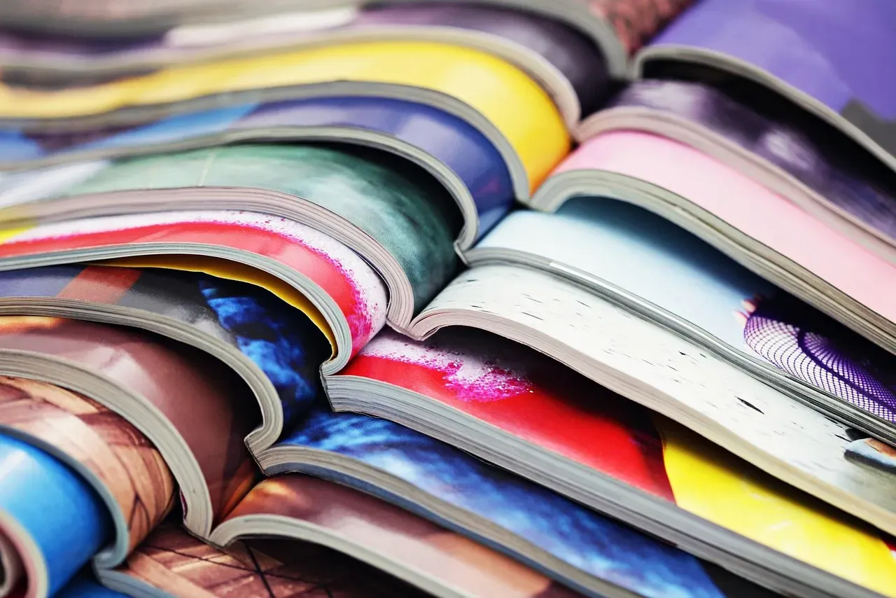 7. Glossy or Coated Paper Products (Image Credits: Pixabay)