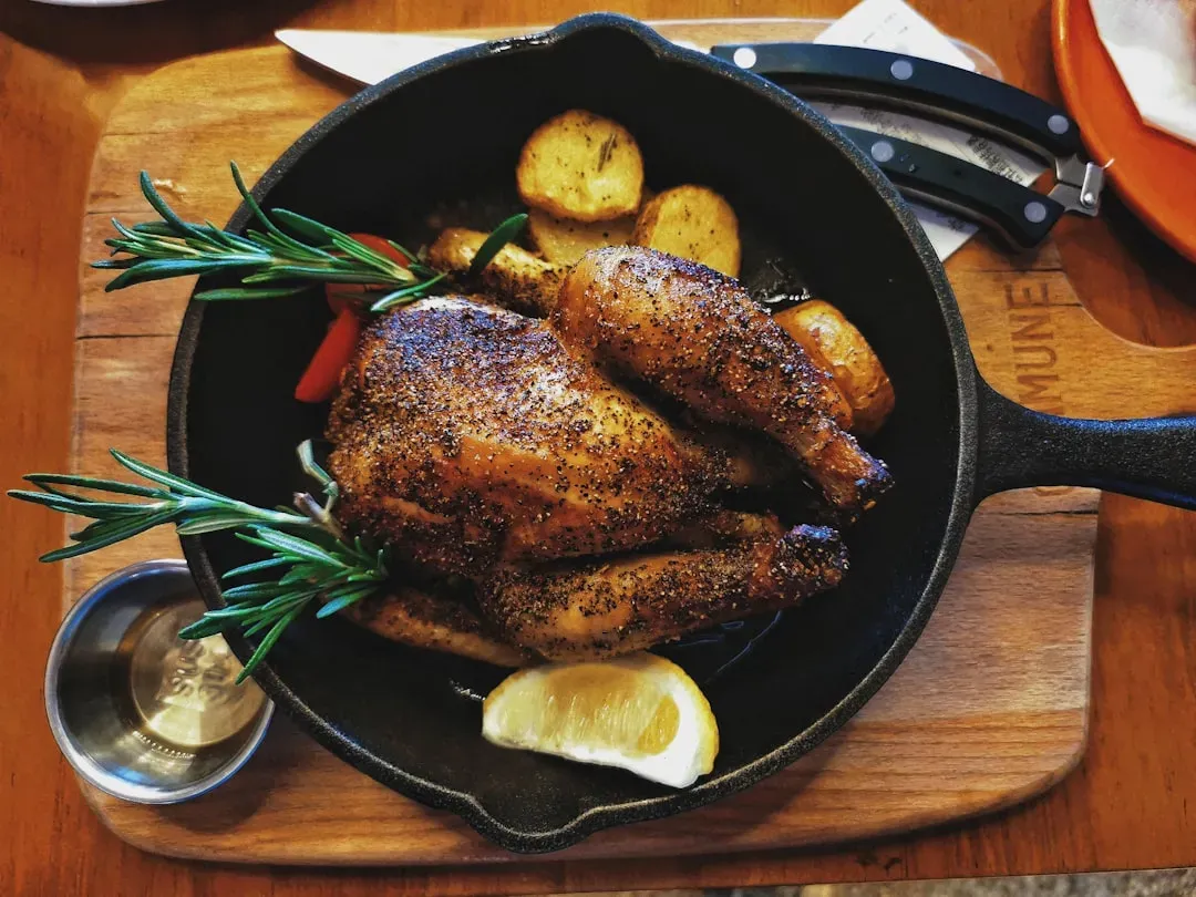 Roast Chicken with Vegetables (Image Credits: Unsplash)