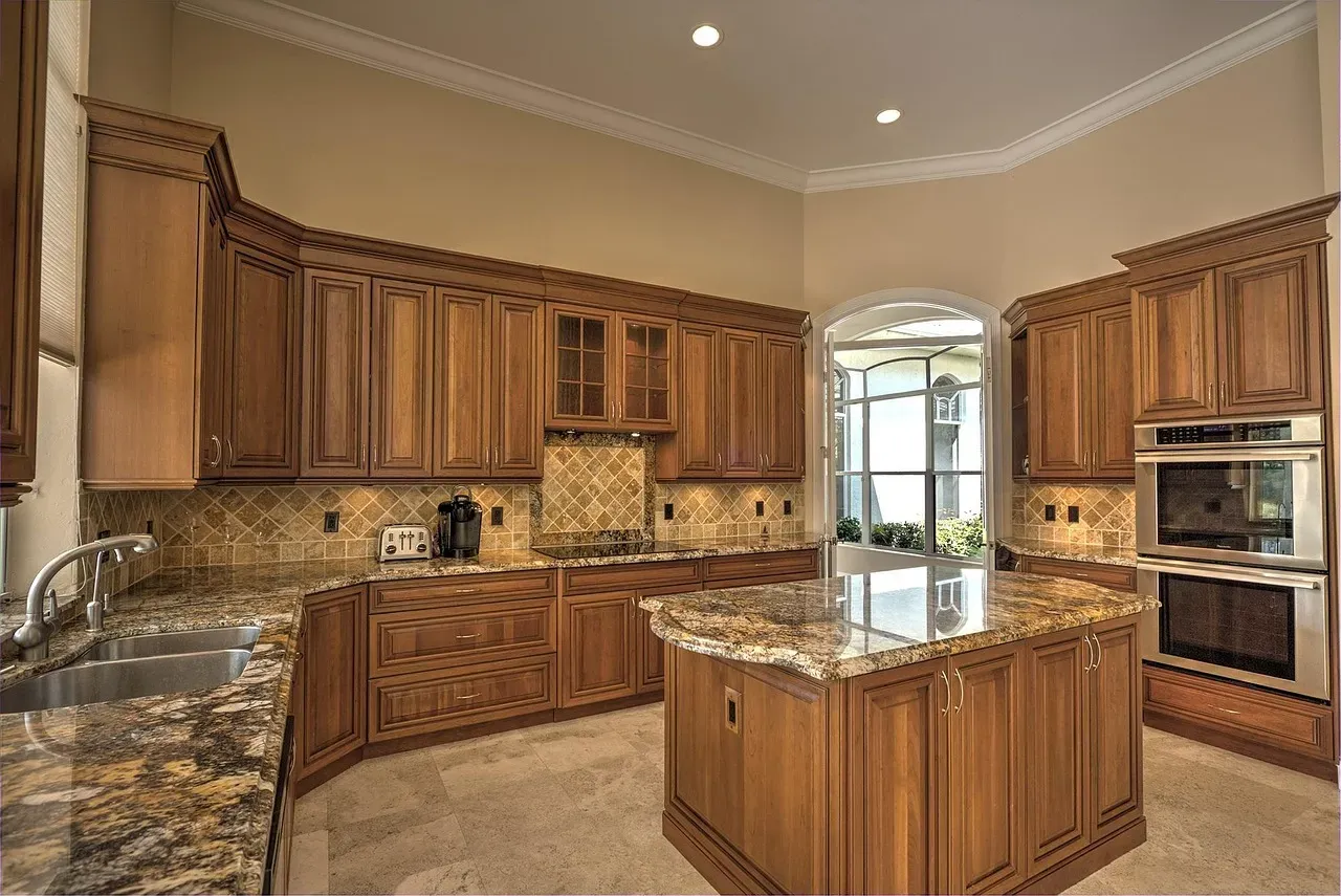 10. Speckled Granite Countertops That Scream Early 2000s (Image Credits: Pixabay)