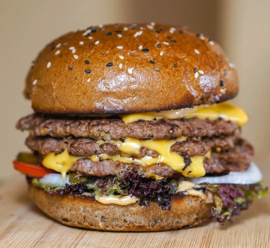 3. Burger King Triple Whopper With Cheese - Three Patties Too Many (Image Credits: Unsplash)