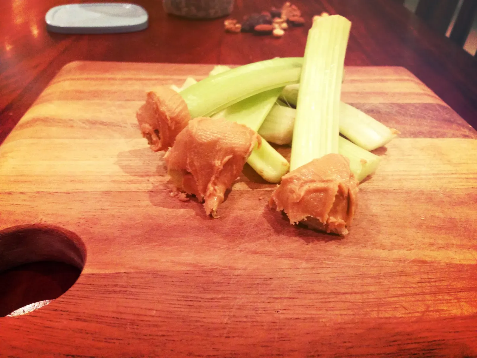 9. Celery with Peanut Butter (By Papathanasiouk, CC BY-SA 3.0)