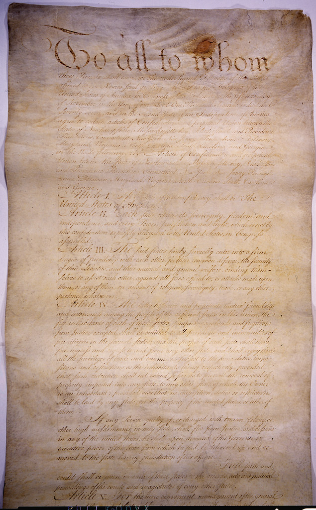 The Articles of Confederation Crisis (image credits: flickr)