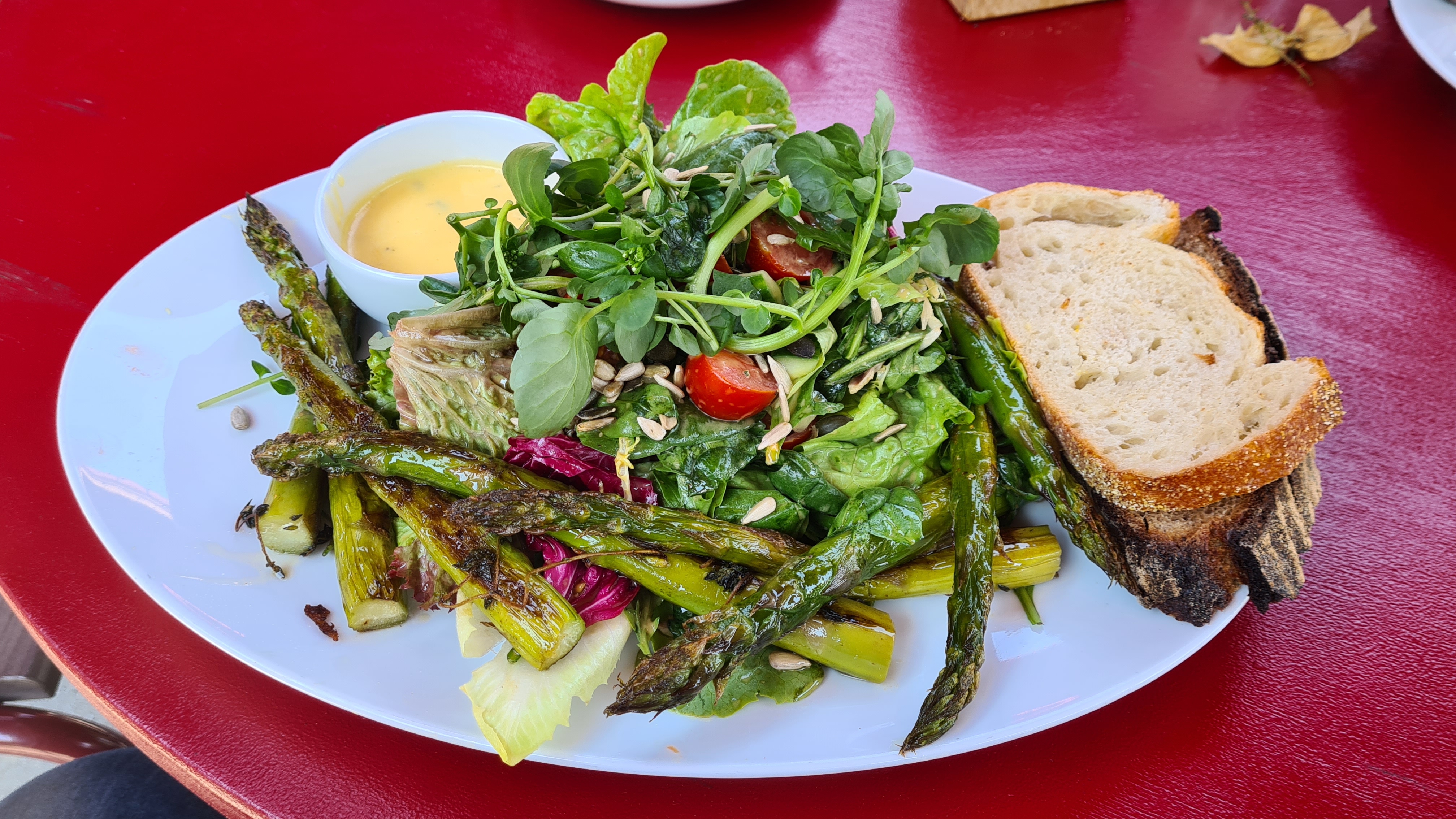 Grilled Asparagus with Hollandaise: Elegance on a Plate (Image Credits: Wikimedia)