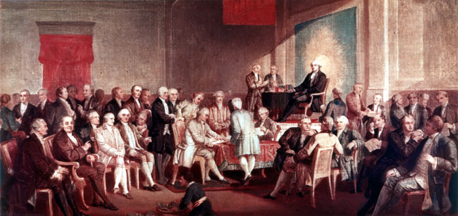 The Constitution Takes Effect (image credits: wikimedia)